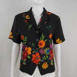 Vintage Kathie Lee Floral Top Size 10